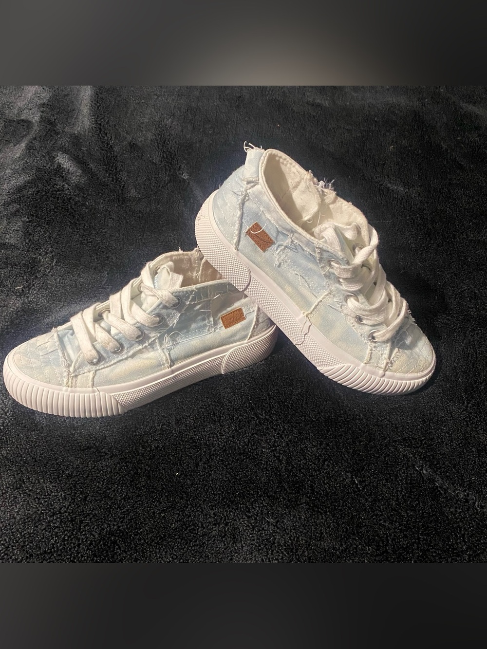 Blowfish Malibu Sky Harmony Dye Canvas High-Top Sneakers - Size 3